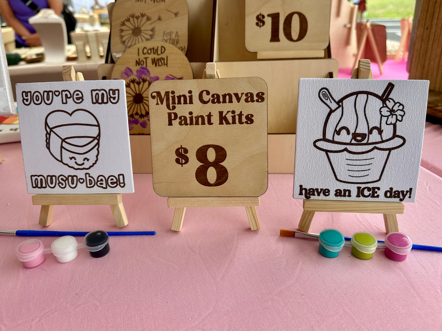 Mini Canvas Paint Kits