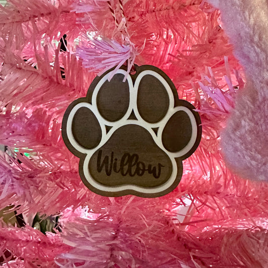 Paw Print Ornament